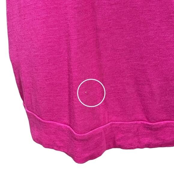 Adidas Cap Sleeve Wide Neck Tie Top Pink Large - Picture 7 of 8